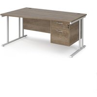 Click to view product details and reviews for Maestro 25 Left Hand Wave Desk 1600mm Wide With 2 Drawer Pedestal White Cantilever Leg Frame Nebraska Oak Top. Click to view product details and reviews for Maestro 25 Left Hand Wave Desk 1600mm Wide With 2 Drawer Pedestal White Cantilever Leg Frame Nebraska Oak Top.