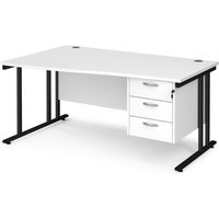 Click to view product details and reviews for Office Desk Left Hand Wave Desk 1600mm With Pedestal White Top With Black Frame Maestro 25 Mc16wlp3kwh. Click to view product details and reviews for Office Desk Left Hand Wave Desk 1600mm With Pedestal White Top With Black Frame Maestro 25 Mc16wlp3kwh.