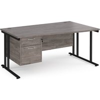 Click to view product details and reviews for Maestro 25 Right Hand Wave Desk 1600mm Wide With 2 Drawer Pedestal Black Cantilever Leg Frame Grey Oak Top. Click to view product details and reviews for Maestro 25 Right Hand Wave Desk 1600mm Wide With 2 Drawer Pedestal Black Cantilever Leg Frame Grey Oak Top.