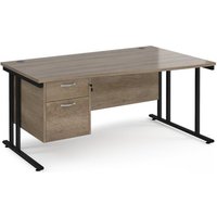 Click to view product details and reviews for Maestro 25 Right Hand Wave Desk 1600mm Wide With 2 Drawer Pedestal Black Cantilever Leg Frame Nebraska Oak Top. Click to view product details and reviews for Maestro 25 Right Hand Wave Desk 1600mm Wide With 2 Drawer Pedestal Black Cantilever Leg Frame Nebraska Oak Top.