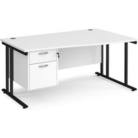 Click to view product details and reviews for Office Desk Right Hand Wave Desk 1600mm With Pedestal White Top With Black Frame Maestro 25 Mc16wrp2kwh. Click to view product details and reviews for Office Desk Right Hand Wave Desk 1600mm With Pedestal White Top With Black Frame Maestro 25 Mc16wrp2kwh.