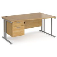 Click to view product details and reviews for Office Desk Right Hand Wave Desk 1600mm With Pedestal Oak Top With Silver Frame Maestro 25 Mc16wrp2so. Click to view product details and reviews for Office Desk Right Hand Wave Desk 1600mm With Pedestal Oak Top With Silver Frame Maestro 25 Mc16wrp2so.