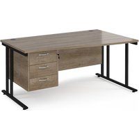 Click to view product details and reviews for Maestro 25 Right Hand Wave Desk 1600mm Wide With 3 Drawer Pedestal Black Cantilever Leg Frame Nebraska Oak Top. Click to view product details and reviews for Maestro 25 Right Hand Wave Desk 1600mm Wide With 3 Drawer Pedestal Black Cantilever Leg Frame Nebraska Oak Top.