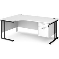 Click to view product details and reviews for Office Desk Left Hand Corner Desk 1800mm With Pedestal White Top With Black Frame 1200mm Depth Maestro 25 Mc18elp2kwh. Click to view product details and reviews for Office Desk Left Hand Corner Desk 1800mm With Pedestal White Top With Black Frame 1200mm Depth Maestro 25 Mc18elp2kwh.