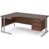 Click to view product details and reviews for Office Desk Left Hand Corner Desk 1800mm With Pedestal Walnut Top With Silver Frame 1200mm Depth Maestro 25 Mc18elp3sw. Click to view product details and reviews for Office Desk Left Hand Corner Desk 1800mm With Pedestal Walnut Top With Silver Frame 1200mm Depth Maestro 25 Mc18elp3sw.