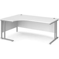 Click to view product details and reviews for Office Desk Left Hand Corner Desk 1800mm White Top With Silver Frame 1200mm Depth Maestro 25 Mc18elswh. Click to view product details and reviews for Office Desk Left Hand Corner Desk 1800mm White Top With Silver Frame 1200mm Depth Maestro 25 Mc18elswh.