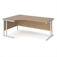Click to view product details and reviews for Maestro 25 Left Hand Ergonomic Desk 1800mm Wide White Cantilever Leg Frame Kendal Oak Top. Click to view product details and reviews for Maestro 25 Left Hand Ergonomic Desk 1800mm Wide White Cantilever Leg Frame Kendal Oak Top.