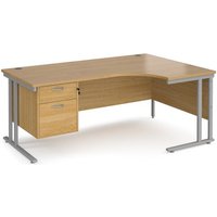 Click to view product details and reviews for Office Desk Right Hand Corner Desk 1800mm With Pedestal Oak Top With Silver Frame 1200mm Depth Maestro 25 Mc18erp2so. Click to view product details and reviews for Office Desk Right Hand Corner Desk 1800mm With Pedestal Oak Top With Silver Frame 1200mm Depth Maestro 25 Mc18erp2so.