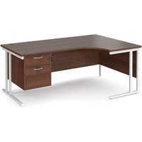 Click to view product details and reviews for Office Desk Right Hand Corner Desk 1800mm With Pedestal Walnut Top With White Frame 1200mm Depth Maestro 25 Mc18erp2whw. Click to view product details and reviews for Office Desk Right Hand Corner Desk 1800mm With Pedestal Walnut Top With White Frame 1200mm Depth Maestro 25 Mc18erp2whw.