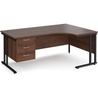 Click to view product details and reviews for Office Desk Right Hand Corner Desk 1800mm With Pedestal Walnut Top With Black Frame 1200mm Depth Maestro 25 Mc18erp3kw. Click to view product details and reviews for Office Desk Right Hand Corner Desk 1800mm With Pedestal Walnut Top With Black Frame 1200mm Depth Maestro 25 Mc18erp3kw.