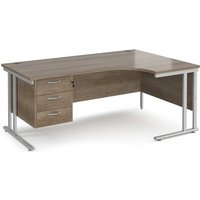 Click to view product details and reviews for Maestro 25 Right Hand Ergonomic Desk 1800mm Wide With 3 Drawer Pedestal Silver Cantilever Leg Frame Nebraska Oak Top. Click to view product details and reviews for Maestro 25 Right Hand Ergonomic Desk 1800mm Wide With 3 Drawer Pedestal Silver Cantilever Leg Frame Nebraska Oak Top.