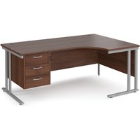 Click to view product details and reviews for Office Desk Right Hand Corner Desk 1800mm With Pedestal Walnut Top With Silver Frame 1200mm Depth Maestro 25 Mc18erp3sw. Click to view product details and reviews for Office Desk Right Hand Corner Desk 1800mm With Pedestal Walnut Top With Silver Frame 1200mm Depth Maestro 25 Mc18erp3sw.
