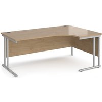 Click to view product details and reviews for Maestro 25 Right Hand Ergonomic Desk 1800mm Wide Silver Cantilever Leg Frame Kendal Oak Top. Click to view product details and reviews for Maestro 25 Right Hand Ergonomic Desk 1800mm Wide Silver Cantilever Leg Frame Kendal Oak Top.