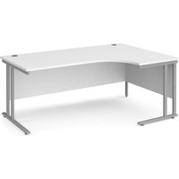 Click to view product details and reviews for Office Desk Right Hand Corner Desk 1800mm White Top With Silver Frame 1200mm Depth Maestro 25 Mc18erswh. Click to view product details and reviews for Office Desk Right Hand Corner Desk 1800mm White Top With Silver Frame 1200mm Depth Maestro 25 Mc18erswh.