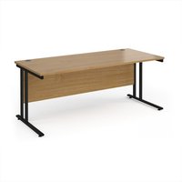 Click to view product details and reviews for Office Desk 1800mm Rectangular Desk With Cantilever Leg Oak Tops With Black Frames Maestro 25. Click to view product details and reviews for Office Desk 1800mm Rectangular Desk With Cantilever Leg Oak Tops With Black Frames Maestro 25.