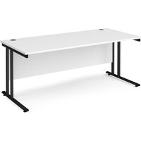 Click to view product details and reviews for Office Desk 1800mm Rectangular Desk With Cantilever Leg White Tops With Black Frames Maestro 25. Click to view product details and reviews for Office Desk 1800mm Rectangular Desk With Cantilever Leg White Tops With Black Frames Maestro 25.