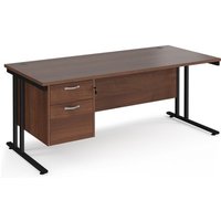 Click to view product details and reviews for Office Desk Rectangular Desk 1800mm With Pedestal Walnut Top With Black Frame 800mm Depth Maestro 25 Mc18p2kw. Click to view product details and reviews for Office Desk Rectangular Desk 1800mm With Pedestal Walnut Top With Black Frame 800mm Depth Maestro 25 Mc18p2kw.