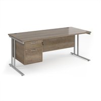 Click to view product details and reviews for Maestro 25 Straight Desk 1800mm X 800mm With 2 Drawer Pedestal Silver Cantilever Leg Frame Nebraska Oak Top. Click to view product details and reviews for Maestro 25 Straight Desk 1800mm X 800mm With 2 Drawer Pedestal Silver Cantilever Leg Frame Nebraska Oak Top.