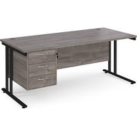 Click to view product details and reviews for Maestro 25 Straight Desk 1800mm X 800mm With 3 Drawer Pedestal Black Cantilever Leg Frame Grey Oak Top. Click to view product details and reviews for Maestro 25 Straight Desk 1800mm X 800mm With 3 Drawer Pedestal Black Cantilever Leg Frame Grey Oak Top.
