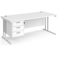 Click to view product details and reviews for Office Desk Rectangular Desk 1800mm With Pedestal White Top With White Frame 800mm Depth Maestro 25 Mc18p3whwh. Click to view product details and reviews for Office Desk Rectangular Desk 1800mm With Pedestal White Top With White Frame 800mm Depth Maestro 25 Mc18p3whwh.
