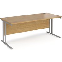 Click to view product details and reviews for Office Desk 1800mm Rectangular Desk With Cantilever Leg Oak Tops With Silver Frames 800mm Depth Maestro 25. Click to view product details and reviews for Office Desk 1800mm Rectangular Desk With Cantilever Leg Oak Tops With Silver Frames 800mm Depth Maestro 25.