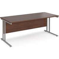 Click to view product details and reviews for Office Desk 1800mm Rectangular Desk With Cantilever Leg Walnut Tops With Silver Frames Maestro 25. Click to view product details and reviews for Office Desk 1800mm Rectangular Desk With Cantilever Leg Walnut Tops With Silver Frames Maestro 25.