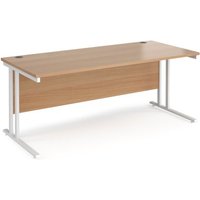 Click to view product details and reviews for Office Desk 1800mm Rectangular Desk With Cantilever Leg Beech Tops With White Frames Maestro 25. Click to view product details and reviews for Office Desk 1800mm Rectangular Desk With Cantilever Leg Beech Tops With White Frames Maestro 25.