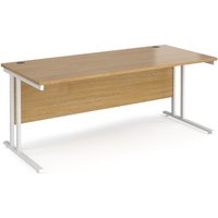 Click to view product details and reviews for Office Desk 1800mm Rectangular Desk With Cantilever Leg Oak Tops With White Frames Maestro 25. Click to view product details and reviews for Office Desk 1800mm Rectangular Desk With Cantilever Leg Oak Tops With White Frames Maestro 25.