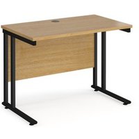Click to view product details and reviews for Office Desk 1000mm Rectangular Desk With Cantilever Leg Oak Tops With Black Frames 600mm Depth Maestro 25. Click to view product details and reviews for Office Desk 1000mm Rectangular Desk With Cantilever Leg Oak Tops With Black Frames 600mm Depth Maestro 25.