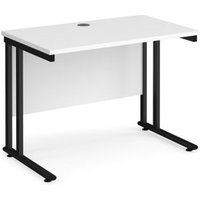 Click to view product details and reviews for Office Desk 1000mm Rectangular Desk With Cantilever Leg White Tops With Black Frames 600mm Depth Maestro 25. Click to view product details and reviews for Office Desk 1000mm Rectangular Desk With Cantilever Leg White Tops With Black Frames 600mm Depth Maestro 25.