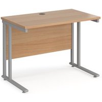 Click to view product details and reviews for Office Desk 1000mm Rectangular Desk With Cantilever Leg Beech Tops With Silver Frames 600mm Depth Maestro 25. Click to view product details and reviews for Office Desk 1000mm Rectangular Desk With Cantilever Leg Beech Tops With Silver Frames 600mm Depth Maestro 25.