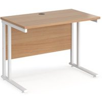 Click to view product details and reviews for Office Desk 1000mm Rectangular Desk With Cantilever Leg Beech Tops With White Frames 600mm Depth Maestro 25. Click to view product details and reviews for Office Desk 1000mm Rectangular Desk With Cantilever Leg Beech Tops With White Frames 600mm Depth Maestro 25.