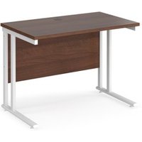 Click to view product details and reviews for Office Desk 1000mm Rectangular Desk With Cantilever Leg Walnut Tops With White Frames 600mm Depth Maestro 25. Click to view product details and reviews for Office Desk 1000mm Rectangular Desk With Cantilever Leg Walnut Tops With White Frames 600mm Depth Maestro 25.
