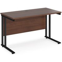 Click to view product details and reviews for Office Desk 1200mm Rectangular Desk With Cantilever Leg Walnut Tops With Black Frames 600mm Depth Maestro 25. Click to view product details and reviews for Office Desk 1200mm Rectangular Desk With Cantilever Leg Walnut Tops With Black Frames 600mm Depth Maestro 25.