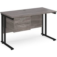 Click to view product details and reviews for Maestro 25 Straight Desk 1200mm X 600mm With 2 Drawer Pedestal Black Cantilever Leg Frame Leg Grey Oak Top. Click to view product details and reviews for Maestro 25 Straight Desk 1200mm X 600mm With 2 Drawer Pedestal Black Cantilever Leg Frame Leg Grey Oak Top.