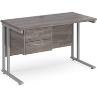 Click to view product details and reviews for Maestro 25 Straight Desk 1200mm X 600mm With 2 Drawer Pedestal Silver Cantilever Leg Frame Leg Grey Oak Top. Click to view product details and reviews for Maestro 25 Straight Desk 1200mm X 600mm With 2 Drawer Pedestal Silver Cantilever Leg Frame Leg Grey Oak Top.