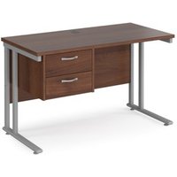 Click to view product details and reviews for Office Desk Rectangular Desk 1200mm With Pedestal Walnut Top With Silver Frame 600mm Depth Maestro 25 Mc612p2sw. Click to view product details and reviews for Office Desk Rectangular Desk 1200mm With Pedestal Walnut Top With Silver Frame 600mm Depth Maestro 25 Mc612p2sw.