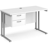 Click to view product details and reviews for Office Desk Rectangular Desk 1200mm With Pedestal White Top With Silver Frame 600mm Depth Maestro 25 Mc612p2swh. Click to view product details and reviews for Office Desk Rectangular Desk 1200mm With Pedestal White Top With Silver Frame 600mm Depth Maestro 25 Mc612p2swh.