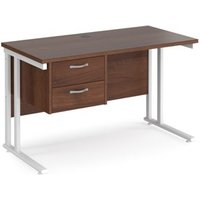 Click to view product details and reviews for Office Desk Rectangular Desk 1200mm With Pedestal Walnut Top With White Frame 600mm Depth Maestro 25 Mc612p2whw. Click to view product details and reviews for Office Desk Rectangular Desk 1200mm With Pedestal Walnut Top With White Frame 600mm Depth Maestro 25 Mc612p2whw.