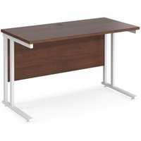 Click to view product details and reviews for Office Desk 1200mm Rectangular Desk With Cantilever Leg Walnut Tops With White Frames 600mm Depth Maestro 25. Click to view product details and reviews for Office Desk 1200mm Rectangular Desk With Cantilever Leg Walnut Tops With White Frames 600mm Depth Maestro 25.