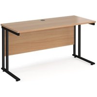 Click to view product details and reviews for Office Desk 1400mm Rectangular Desk With Cantilever Leg Beech Tops With Black Frames 600mm Depth Maestro 25. Click to view product details and reviews for Office Desk 1400mm Rectangular Desk With Cantilever Leg Beech Tops With Black Frames 600mm Depth Maestro 25.