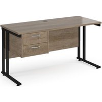 Click to view product details and reviews for Maestro 25 Straight Desk 1400mm X 600mm With 2 Drawer Pedestal Black Cantilever Leg Frame Nebraska Oak Top. Click to view product details and reviews for Maestro 25 Straight Desk 1400mm X 600mm With 2 Drawer Pedestal Black Cantilever Leg Frame Nebraska Oak Top.