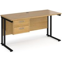 Click to view product details and reviews for Office Desk Rectangular Desk 1400mm With Pedestal Oak Top With Black Frame 600mm Depth Maestro 25 Mc614p2ko. Click to view product details and reviews for Office Desk Rectangular Desk 1400mm With Pedestal Oak Top With Black Frame 600mm Depth Maestro 25 Mc614p2ko.