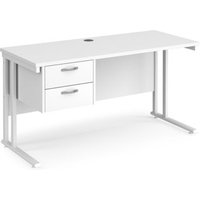 Click to view product details and reviews for Office Desk Rectangular Desk 1400mm With Pedestal White Top With White Frame 600mm Depth Maestro 25 Mc614p2whwh. Click to view product details and reviews for Office Desk Rectangular Desk 1400mm With Pedestal White Top With White Frame 600mm Depth Maestro 25 Mc614p2whwh.