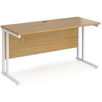 Click to view product details and reviews for Office Desk 1400mm Rectangular Desk With Cantilever Leg Oak Tops With White Frames 600mm Depth Maestro 25. Click to view product details and reviews for Office Desk 1400mm Rectangular Desk With Cantilever Leg Oak Tops With White Frames 600mm Depth Maestro 25.