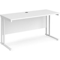 Click to view product details and reviews for Office Desk 1400mm Rectangular Desk With Cantilever Leg White Tops With White Frames 600mm Depth Maestro 25. Click to view product details and reviews for Office Desk 1400mm Rectangular Desk With Cantilever Leg White Tops With White Frames 600mm Depth Maestro 25.