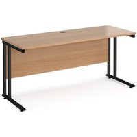Click to view product details and reviews for Office Desk 1600mm Rectangular Desk With Cantilever Leg Beech Tops With Black Frames 600mm Depth Maestro 25. Click to view product details and reviews for Office Desk 1600mm Rectangular Desk With Cantilever Leg Beech Tops With Black Frames 600mm Depth Maestro 25.