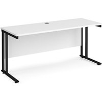 Click to view product details and reviews for Office Desk 1600mm Rectangular Desk With Cantilever Leg White Tops With Black Frames 600mm Depth Maestro 25. Click to view product details and reviews for Office Desk 1600mm Rectangular Desk With Cantilever Leg White Tops With Black Frames 600mm Depth Maestro 25.