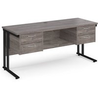 Click to view product details and reviews for Maestro 25 Straight Desk 1600mm X 600mm With Two X 2 Drawer Pedestals Black Cantilever Leg Frame Leg Grey Oak Top. Click to view product details and reviews for Maestro 25 Straight Desk 1600mm X 600mm With Two X 2 Drawer Pedestals Black Cantilever Leg Frame Leg Grey Oak Top.