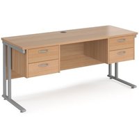 Click to view product details and reviews for Office Desk Rectangular Desk 1600mm With Double Pedestal Beech Top With Silver Frame 600mm Depth Maestro 25 Mc616p22sb. Click to view product details and reviews for Office Desk Rectangular Desk 1600mm With Double Pedestal Beech Top With Silver Frame 600mm Depth Maestro 25 Mc616p22sb.